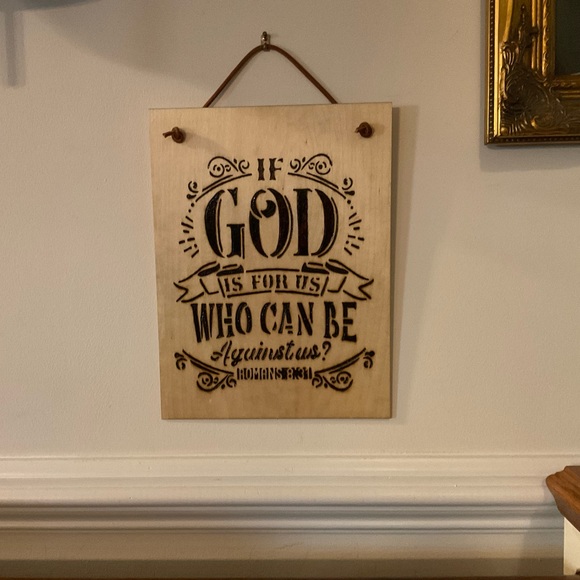 🕊🇺🇸Romans 8:13 Scripture Verse Hand Burned & Ready To Hang Wood Sign! - Picture 10 of 11